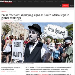 Press freedom: Worrying signs as South Africa slips in global rankings