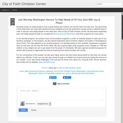 Worship Services Washington - Cityoffaithcc.org
