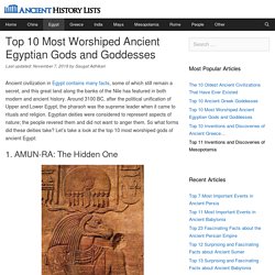 Top 10 Most Worshiped Ancient Egyptian Gods and Goddesses
