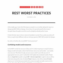 REST worst practices