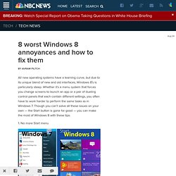 8 worst Windows 8 annoyances and how to fix them - GadgetBox on NBCNews