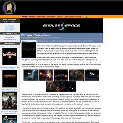 PC Preview - 'Endless Space'