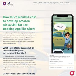 How much would it cost to develop Amazon Alexa Skill for Taxi Booking App like Uber