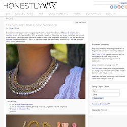 DIY Woven Chain Collar Necklace