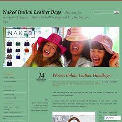 Woven Italian Leather Handbags