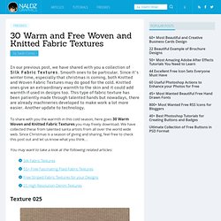 30 Warm and Free Woven and Knitted Fabric Textures