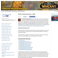 WoW Cooking Guide 1-450 | Cooking Leveling Guide
