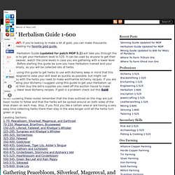 WoW Herbalism Guide 1-375