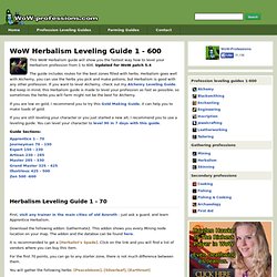 Herbalism Leveling Guide