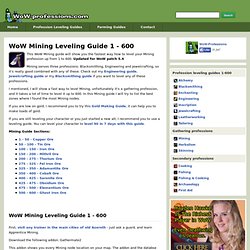 WoW Mining Guide 1-525 | Mining Leveling Guide