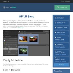 WP/LR Sync – Meow Apps Store