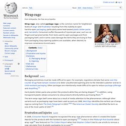 Wrap rage - Wikipedia, the free encyclopedia - StumbleUpon