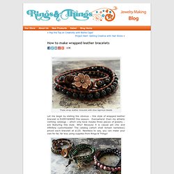 how to make a wrapped leather bracelet
