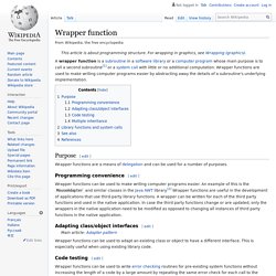 Wrapper function