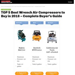 How to pick the best wrench air compressor for your impact wrenches and other tools