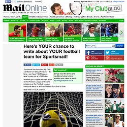 My Club blog: Write about your football team