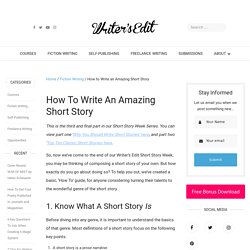 How to Write an Amazing Short Story