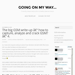 The big GSM write-up – how to capture, analyze and crack GSM? – 4.