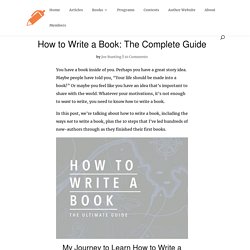 How to Write a Book: The Complete Guide - The Write Practice