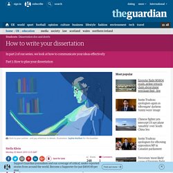 How to write your dissertation