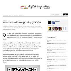How to Write an Email Message with a QR Code