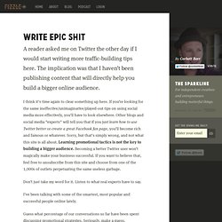 Write Epic Shit
