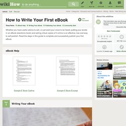 How to Write Your First eBook (with Examples)