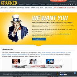 Write for Cracked.com