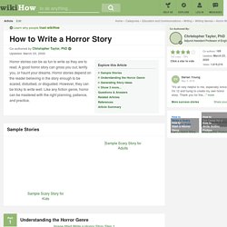 How to Write a Horror Story: 11 steps