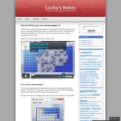 How to Write your own Minesweeper AI « Lucky's Notes