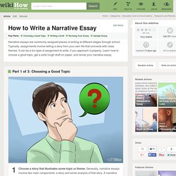 How to Write a Narrative Essay: 14 Steps