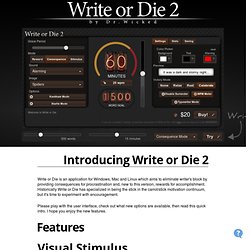 Write or Die Desktop Edition $10