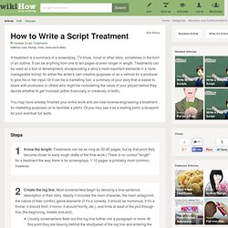 How to Write a Script Treatment: 5 Steps