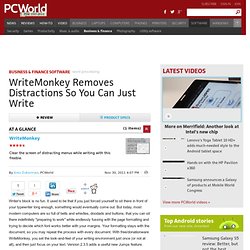 WriteMonkey description, Word Processing Downloads List By 30 Day Change