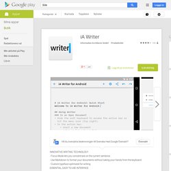 iA Writer – Android-appar på Google Play