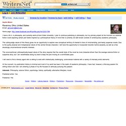 Gaylen Moore - writer profile from the WritersNet published writers and authors directory