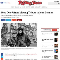 Yoko Ono Writes Moving Tribute to John Lennon