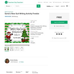 Santa's New Suit Writing Activity Freebie by Nicole Shelby