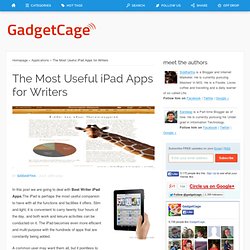 Best Useful iPad Apps for Writers
