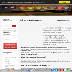 Writing a Business Case