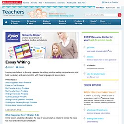 Essay Writing Lesson Plan Collection