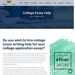 Writers for College Essays Online