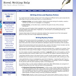 Writing Crime and Mystery Fiction