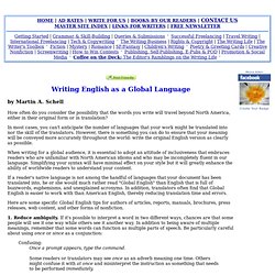 Writing English as a Global Language