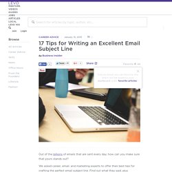 17 Tips for Writing an Excellent Email Subject Line