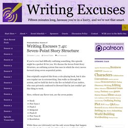 Writing Excuses 7.41: Seven-Point Story Structure