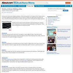 Where to Find Work-at-Home Writing Jobs