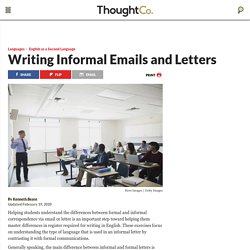 Writing Informal Letters and Emails for ESL Students
