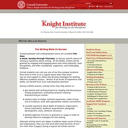 Cornell - Knight Institute for Writing in the Disciplines