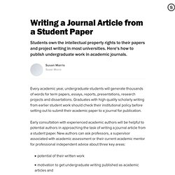 How to write an academic journal article anthropology